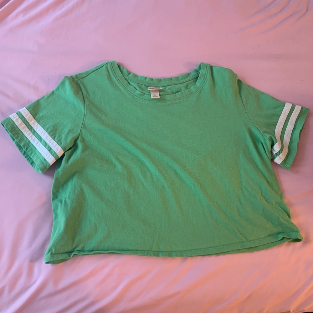 Green crop top from target